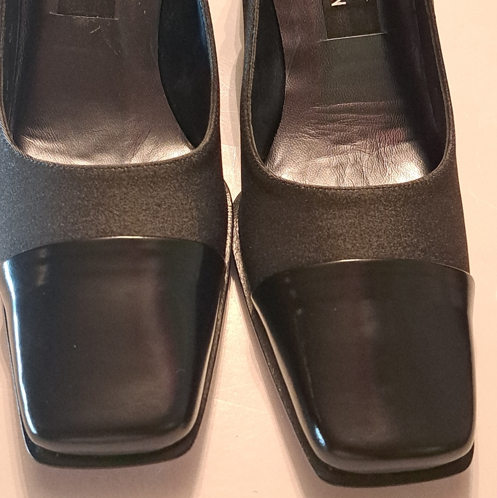 WOMEN'S STUART WEITZMAN SQUARE TOE HEELS SIZE 7.5 B - Picture 13 of 16